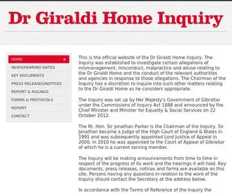 Drgiraldihomeinquiry.gi(Dr Giraldi Allegations) Screenshot