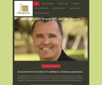 DRgregorywood.com(Chiropractor Costa Mesa) Screenshot