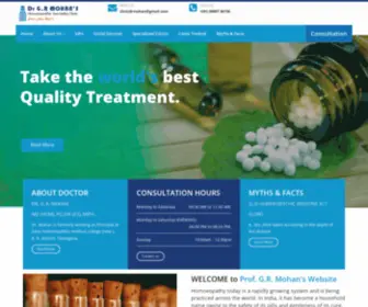 DRGrmohan.com(Homeopathy Clinic Hyderabad) Screenshot