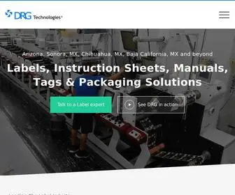 DRgtech.com(Custom UL Labels) Screenshot