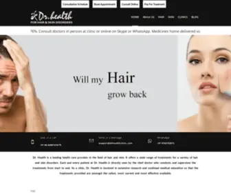 Drhealthclinic.com(Hair Loss & Hair Fall Treatment Bangalore) Screenshot