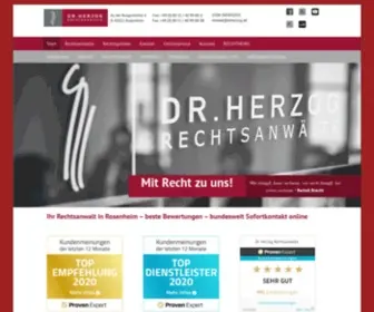 Drherzog.de(Ihr Rechtsanwalt in Rosenheim über 20 Jahre) Screenshot