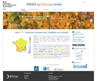 Drias-Climat.fr(DRIAS, Les futurs du climat) Screenshot