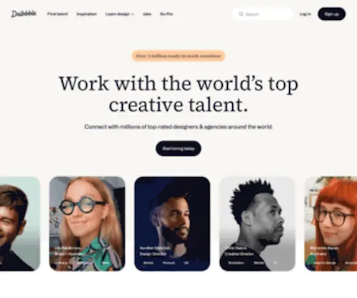 Dribbble.com(Discover the World’s Top Designers & Creative Professionals) Screenshot