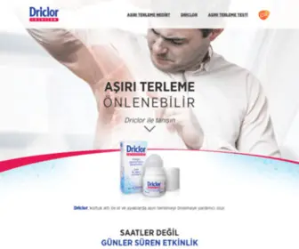 Driclor.com.tr(Aşırı Terleme Önlenebilir) Screenshot