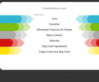 Driednaturals.com(Wholesale dried natural craft supplies) Screenshot