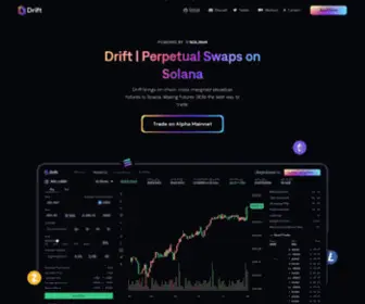 Drift.trade(Perpetual Swaps on Solana) Screenshot