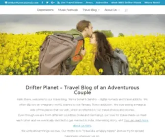 Drifterplanet.com(Adventure travel with a dose of silly humor) Screenshot