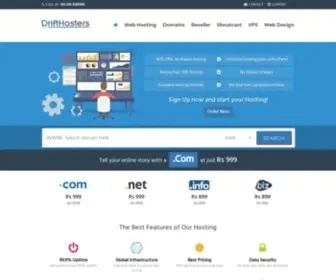 Drifthosters.com(SSD Web Hosting in Pakistan) Screenshot