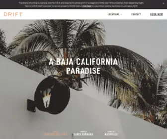 Drifthotels.co(Drift believes the way we travel) Screenshot