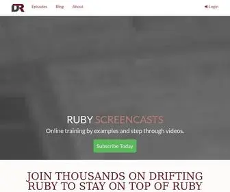 Driftingruby.com(Drifting Ruby Screencasts) Screenshot