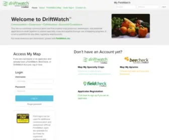 Driftwatch.org(The DriftWatch Specialty Crop Site Registry) Screenshot