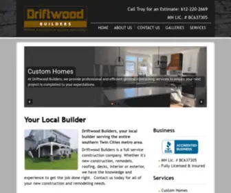 Driftwoodmn.com(Professional Construction) Screenshot