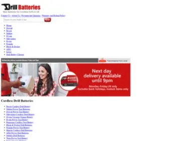 Drill-Batteries.co.uk(Sale Cordless Drill Batteries) Screenshot