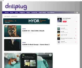 Drillplug.com(Top UK Grime Songs & Drill Music Site) Screenshot