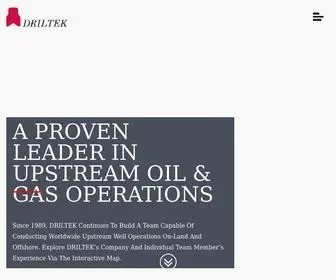 Driltek.com(DRILTEK serves a wide range of oil and gas operators) Screenshot