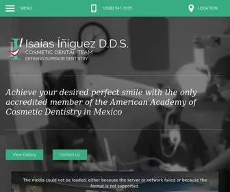 Driniguez.com(Dentist in Los Algodones Mexico Dr Isaias Iniguez) Screenshot