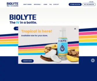 Drinkbiolyte.com(BIOLYTE®) Screenshot