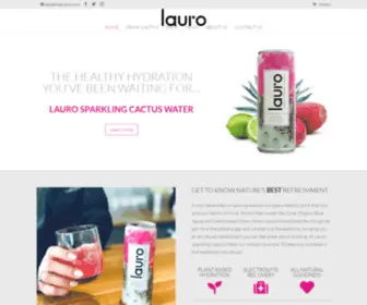 Drinkcactus.com(Lauro Sparkling Cactus Water) Screenshot