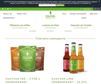 Drinkguya.com(GUYA Bio Guayusa) Screenshot