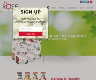 Drinkh2Rose.com(Drink and Be Beautiful) Screenshot