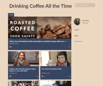 Drinkingcoffeeallthetime.com(Drinking Coffee All the Time) Screenshot