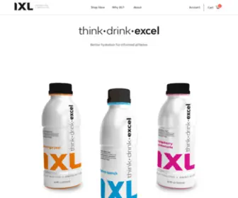 Drinkixl.com(Better hydration for informed athletes. Our proprietary Advanced Performance Matrix) Screenshot