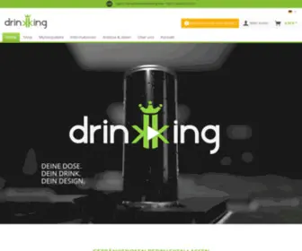 Drinkking.de(Getränkedosen bedrucken und online in 3D gestalten) Screenshot