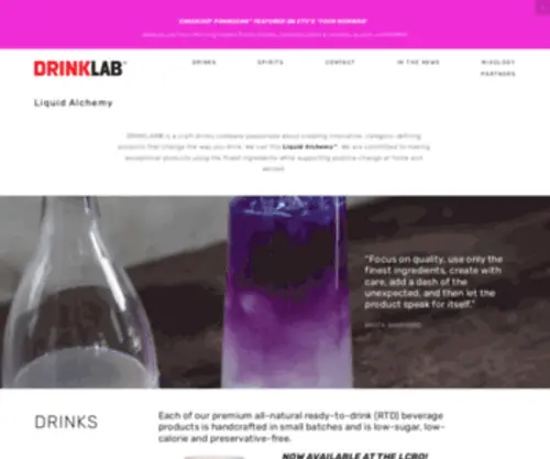 Drinklabinc.com(Hard Kombucha) Screenshot