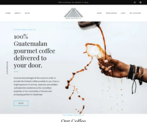 Drinkmayan.com(Gourmet Coffee) Screenshot