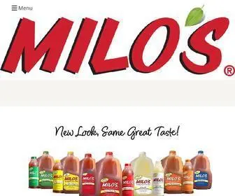 Drinkmilos.com(Milo's Tea Company) Screenshot