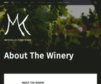 Drinkmkwines.com(Michael Klouda Wines) Screenshot