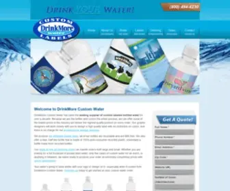 Drinkmorecustomwater.com(DrinkMore Custom Water) Screenshot