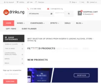 Drinks.com.ng(Drinks) Screenshot