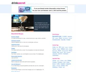 Drinksecret.com(Mixed Drink Recipes) Screenshot