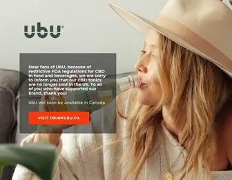 Drinkubu.com(UbU Sparkling CBD Beverages) Screenshot