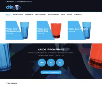 Drinkup.com.mx(Venta de vasos de policarbonato) Screenshot