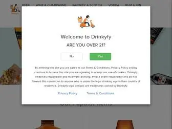 Drinkyfy.com(Liquor delivery at your doorstep) Screenshot