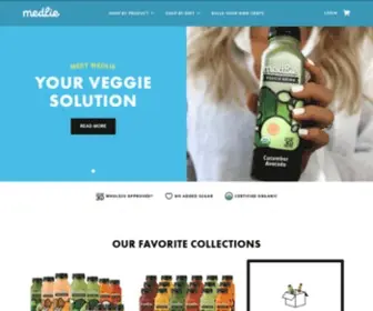 DrinkZupa.com(Medlie Organic Veggie Drinks) Screenshot