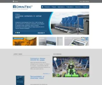 Drintec.com(Experts in remineralization of desalinated water) Screenshot