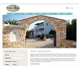 Driosapartments.com(Drios apartments for relaxing holidays) Screenshot