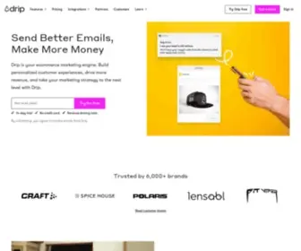 Drip.co(Drip is a marketing automation platform built for Ecommerce) Screenshot