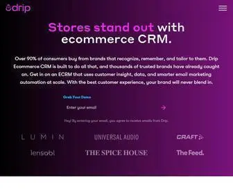 Drip.com(Marketing Automation that Builds Ecommerce Brand Love) Screenshot