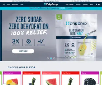 Dripdrop.com(Electrolyte Powder for Fast Hydration) Screenshot