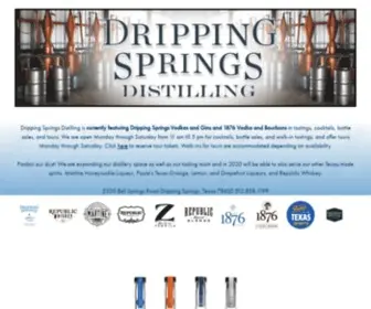 Drippingspringsdistilling.com(Dripping Springs Distilling) Screenshot