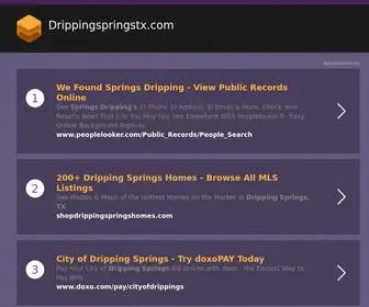 Drippingspringstx.com(Dripping Springs) Screenshot