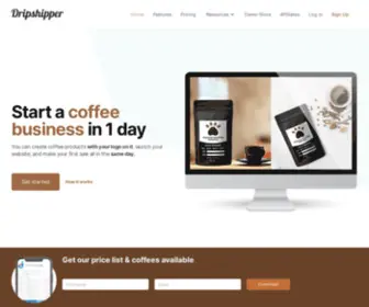 Dripshipper.io(Private Label Dropshipping Coffee App) Screenshot