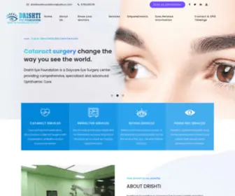 Drishtieyefoundation.com(Drishti Eye Foundation) Screenshot