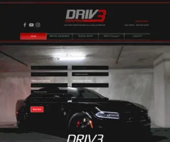 Driv3.co(Exotic Car Rentals) Screenshot