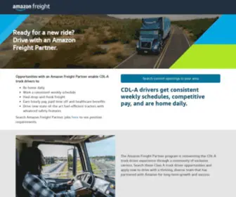 Drive4Freightpartner.com(Drive with an Amazon Freight Partner) Screenshot